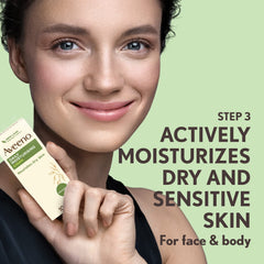 Aveeno daily moisturizing cream 100ml, Aveeno daily moisturizing lotion 300ml and Free Aveeno daily moisturizing hand cream 75ml