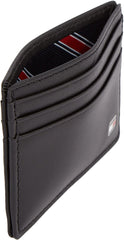 Tommy Hilfiger Men Eton Wallet Leather - Black (Black)