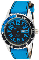 Q&Q Men's Black Dial Fiber Band Watch - DA96J325Y