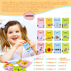 SURPN Flash Cards for Toddlers 1 2 3 4 5 6 Years 112 Sheets 224 Sheets Educational Toys