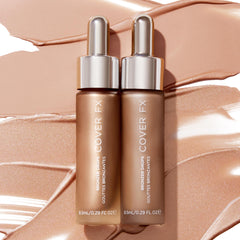 Cover FX Custom Bronzer Drops Gilded Glow 1 Fl Oz - Customizable Liquid Contour Bronzer Makeup - Weightlessly Blends with Other Skincare Products for a Sun-Kissed and Radiant Glow