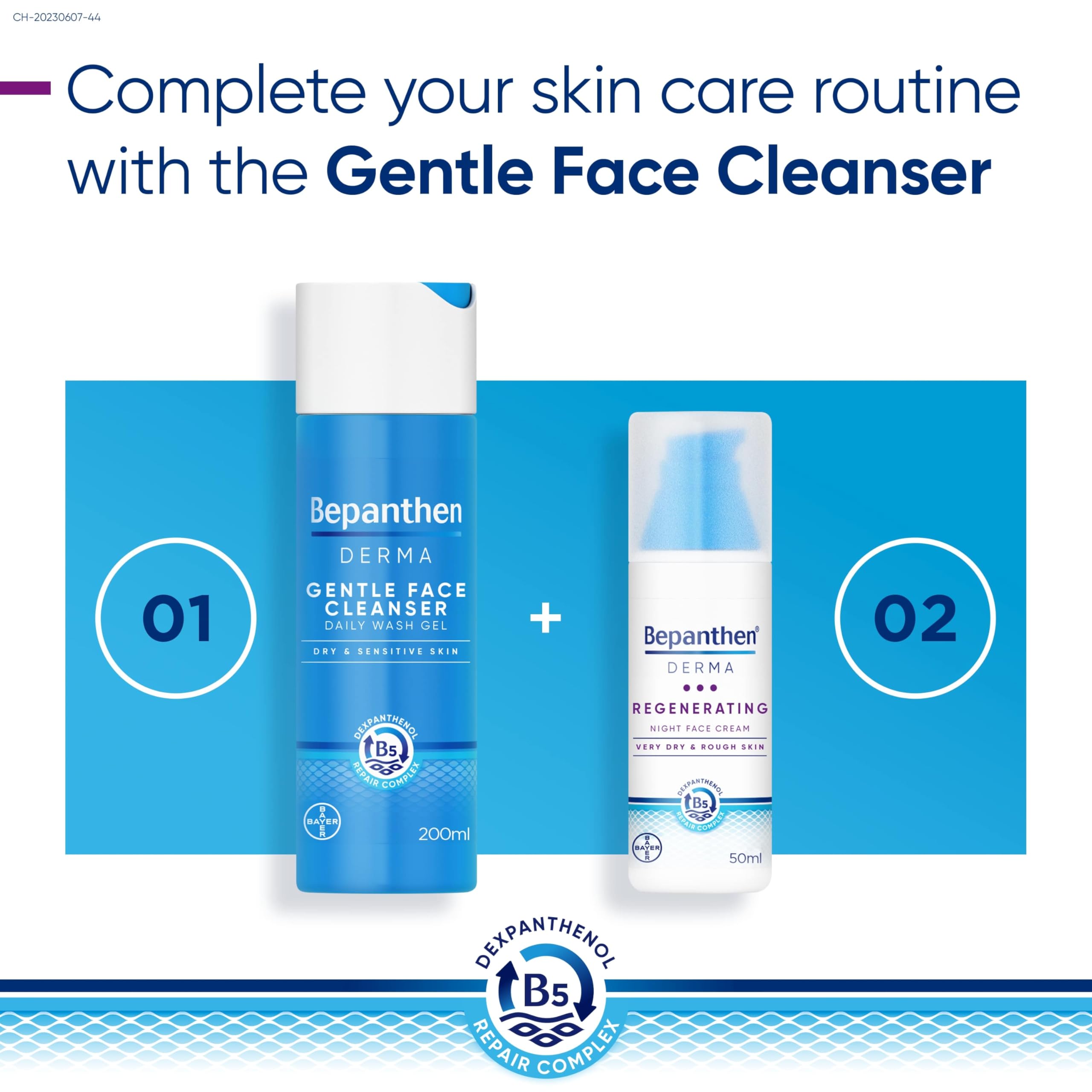 Bepanthen® DERMA Regenerating Night Face Cream, 50ml Pump Bottle