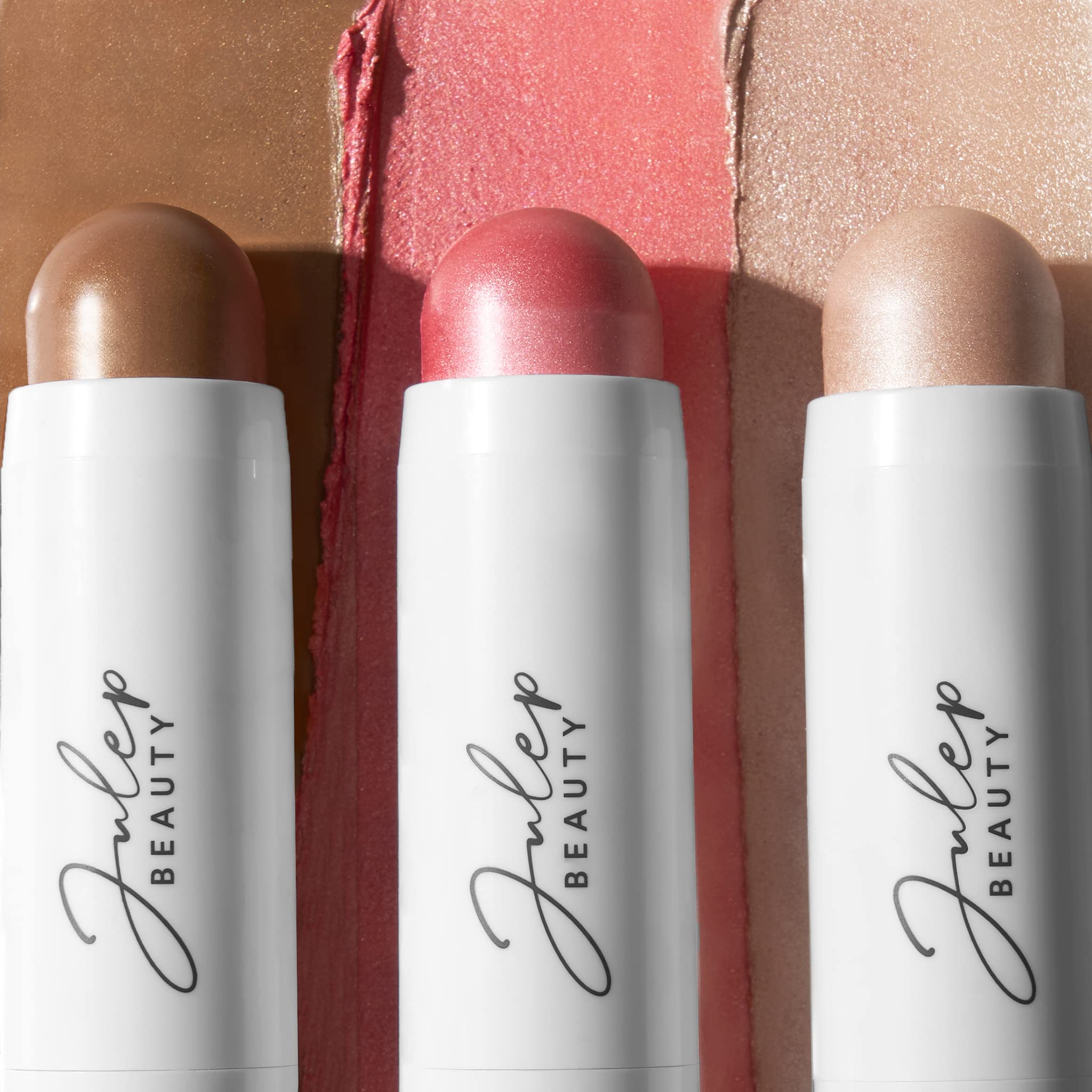 Julep Skip The Brush Cream to Powder Blush Stick - Blendable and Buildable Color - 2-in-1 Blush and Lip Makeup Stick, Trio