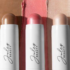 Julep Skip The Brush Cream to Powder Blush Stick - Blendable and Buildable Color - 2-in-1 Blush and Lip Makeup Stick, Trio