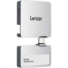 Lexar Professional GO 2TB Portable SSD with Hub 1050MB/s (LSL400S002T-RNSNU) - Silver