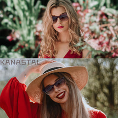 KANASTAL Polarized Sunglasses for Women, Classic Square Mens Sun Glasses, Lightweight Shades for Womens Outdoor 100% UV400 Protection Driving Fishing Golf Outdoor Activities