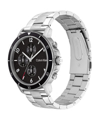 Calvin Klein GAUGE SPORT Men's Watch, Analog - Silver / Black