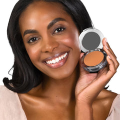 PÜR 4-in-1 Pressed Mineral Makeup SPF 15 Powder Foundation with Concealer & Finishing Powder- Medium to Full Coverage Foundation- Mineral-Based Powder- Cruelty-Free & Vegan Friendly- Tan