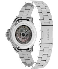 Timex TW2V72100 Harborside Coast Automatic Analogue Watch for Men, 44 mm Size, Silver
