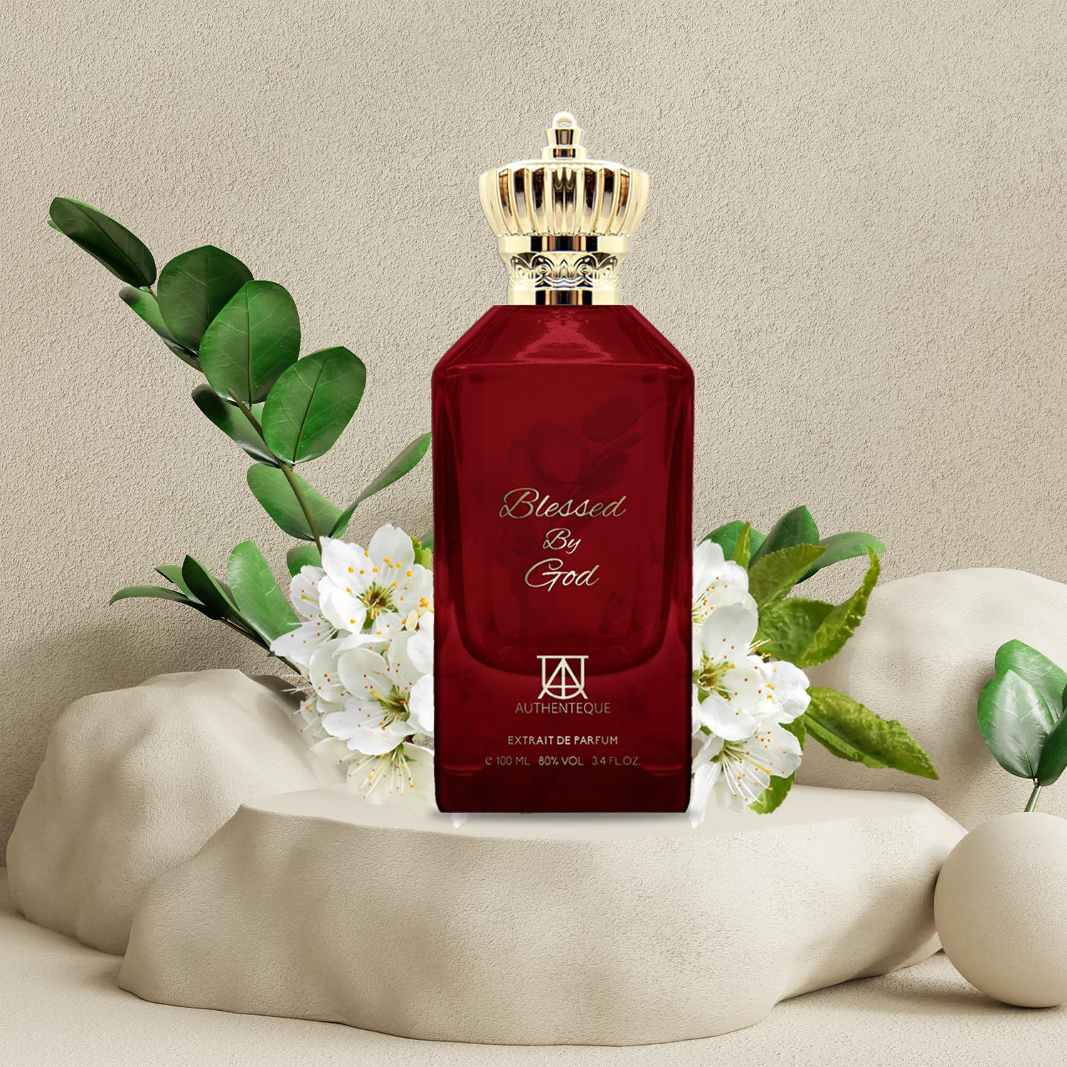 AUTHENTEQUE - Blessed by God Perfumes for Women & Men - Inspired by MFK’S baccarat Rouge 540 - Unisex Perfume - 3.4 Fl Oz - Long lasting Fragrance - Amberwood, Ambergris, Saffron, Jasmine - 100ml