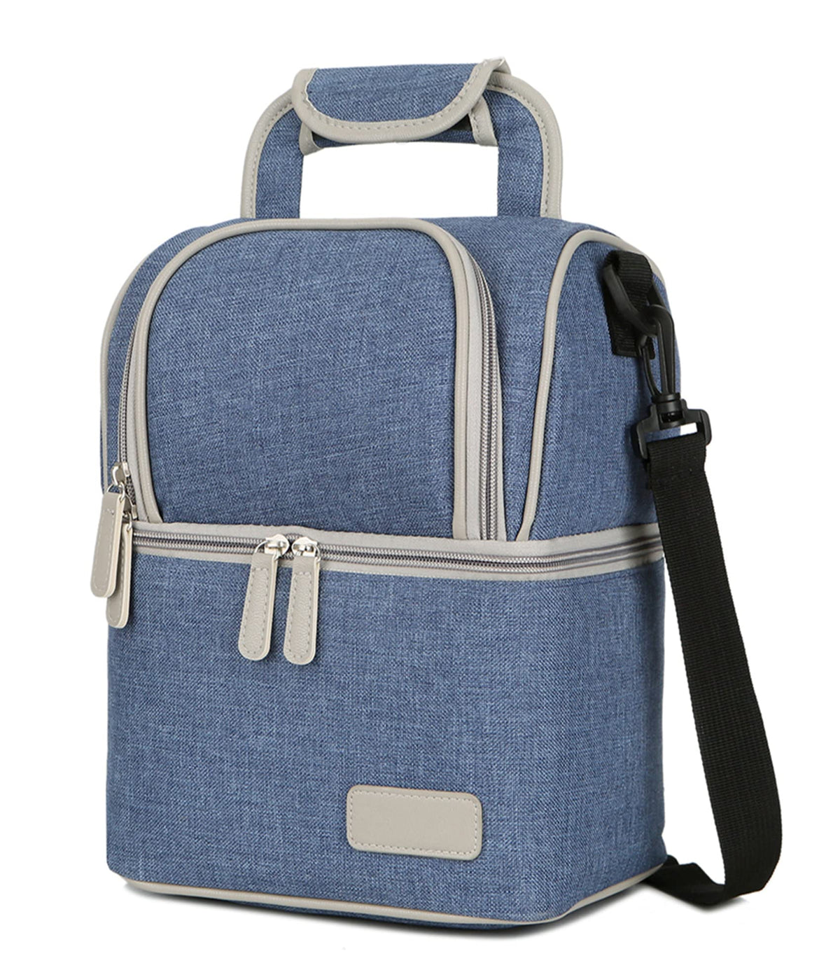 Meichoon Breast Milk Baby Bottle Cooler Bag/Waterproof Baby Milk Bag Freezer/Mommy Travel Backpack/Portable Thermal Insulated Lunch Box for Women Men Large Capacity Handbag (Blue)