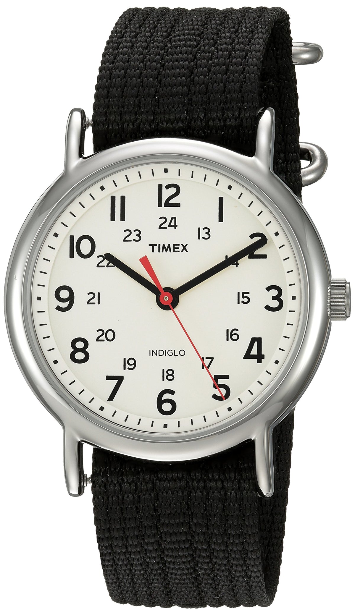 Timex Weekender 38 mm Watch - Black/Cream - Black/Cream