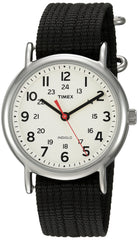 Timex Weekender 38 mm Watch - Black/Cream - Black/Cream