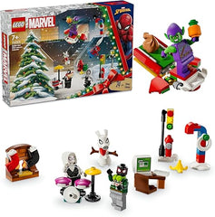 LEGO Marvel Spider-Man 2024 Advent Calendar, Buildable Christmas Countdown Toy for Kids, with 24 Super Hero Surprises Including 5 Minifigures, Festive Gift for 7 Plus Year Old Boys and Girls 76293