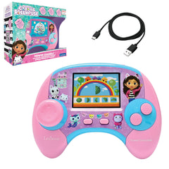 Lexibook, Gabby's Dollhouse, Power Console®, Bilingual ENGLISH/FRENCH educational games console with 100 activities, Colour screen, Gabby's Dollhouse - FR/EN