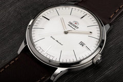 Orient Mens Automatic Watch, Analog Display and Leather Strap FAC0000EW0