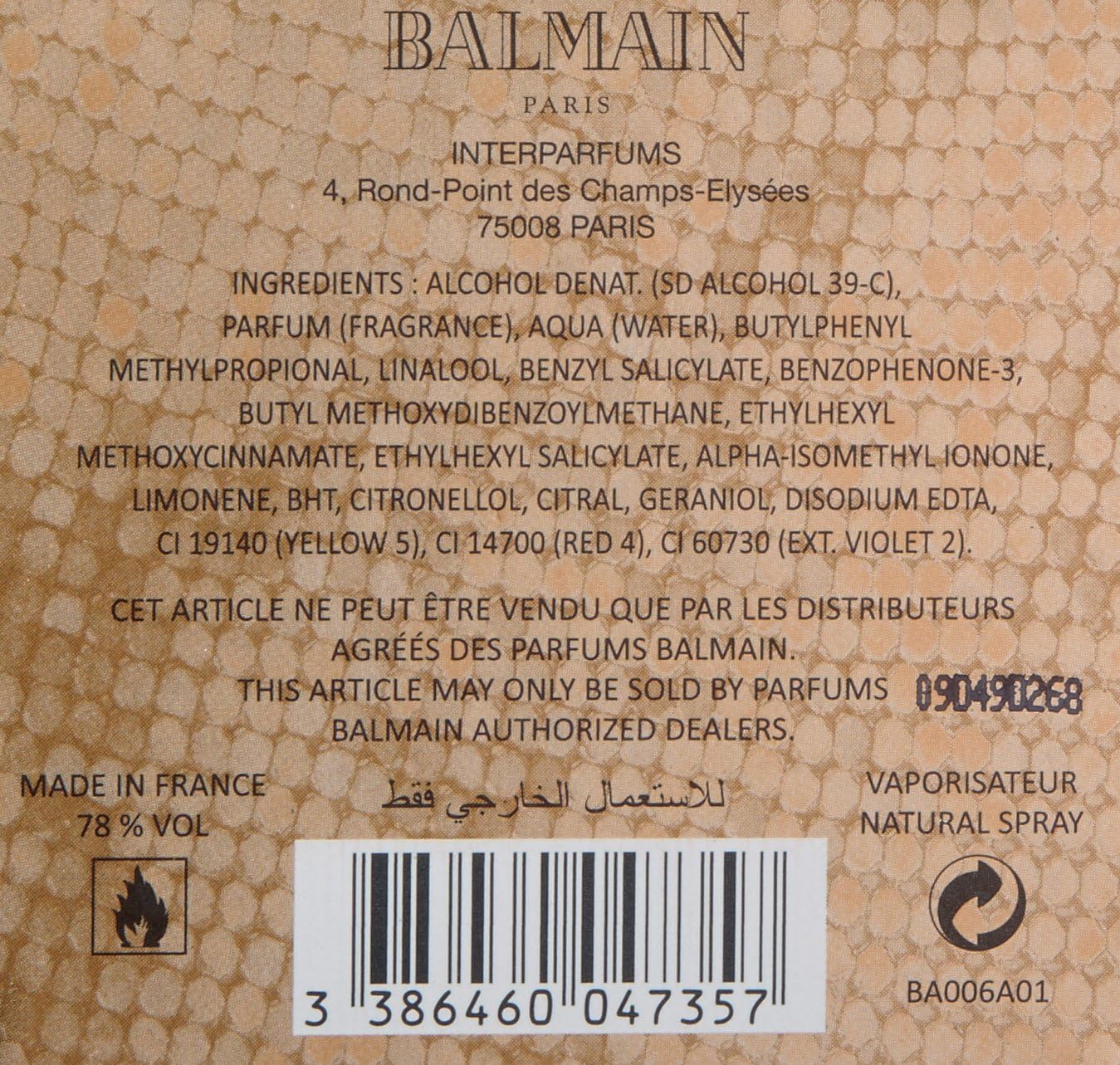 Balmain Extatic Eau de Parfum Spray - perfumes for women 90 ml