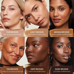 Saie Sun Melt Natural Cream Bronzer - Light Bronze - for Fair to Light Skin with Cool or Neutral Undertones