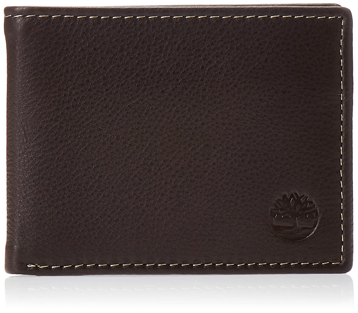 Timberland Men's Wellington RFID Leather Bifold Wallet Trifold Wallet - Brown
