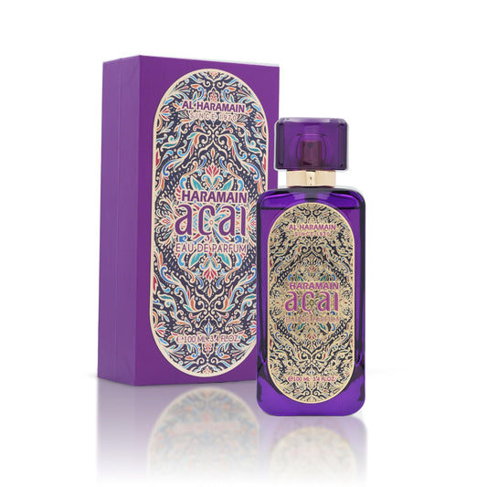 Al Haramain Acai Eau de Parfum 100ml – Long Lasting Arabic Fragrances Luxury Fruity Fresh Unisex Perfume with Raspberry, Passion Fruit, Citrus, Musk & Amber Notes
