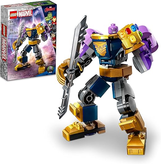 LEGO Marvel Thanos Mech Armor 76242, Avengers Action Figure Set, Building Toy with Infinity Gauntlet & Stones, Collectable Super Hero Gift for Boys and Girls Ages 6 Plus