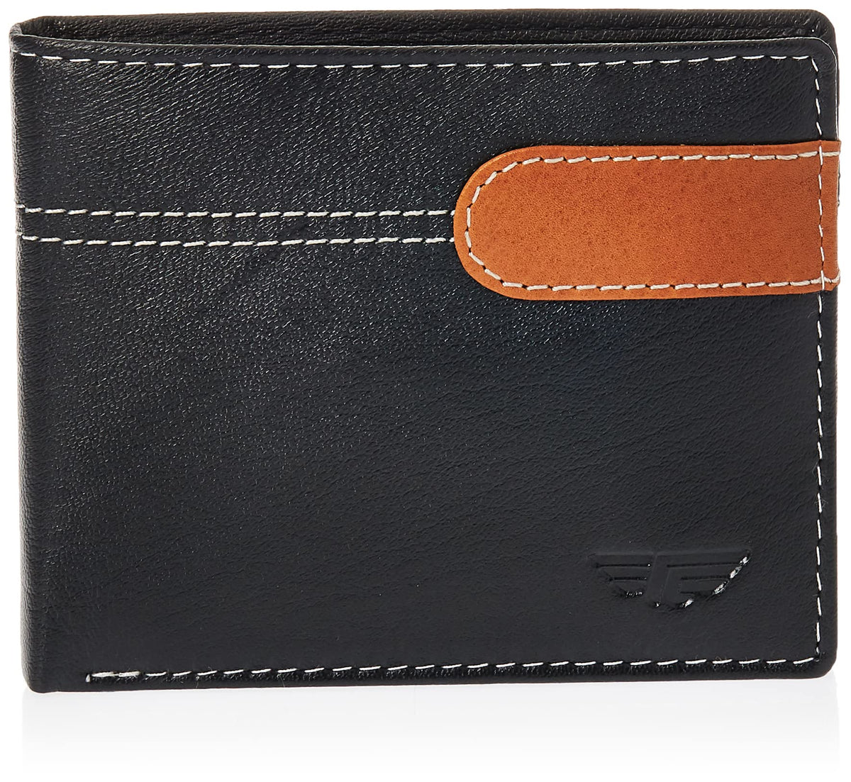 Red Tape Men's Black Tan Wallet