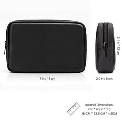 ProCase Accessories Bag Organizer Power Bank Case, Electronics Accessory Travel Gear Organize Case, Cable Management Hard Drive Bag -Black
