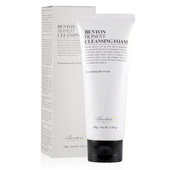 Benton Honest Cleansing Foam, 150g, Moisturizing, Soothing, Sensitive Skin, Dehydrated skin, Dermatologically Tested, Camelia Japonica Seed Oil, Palm oil derived surfactant