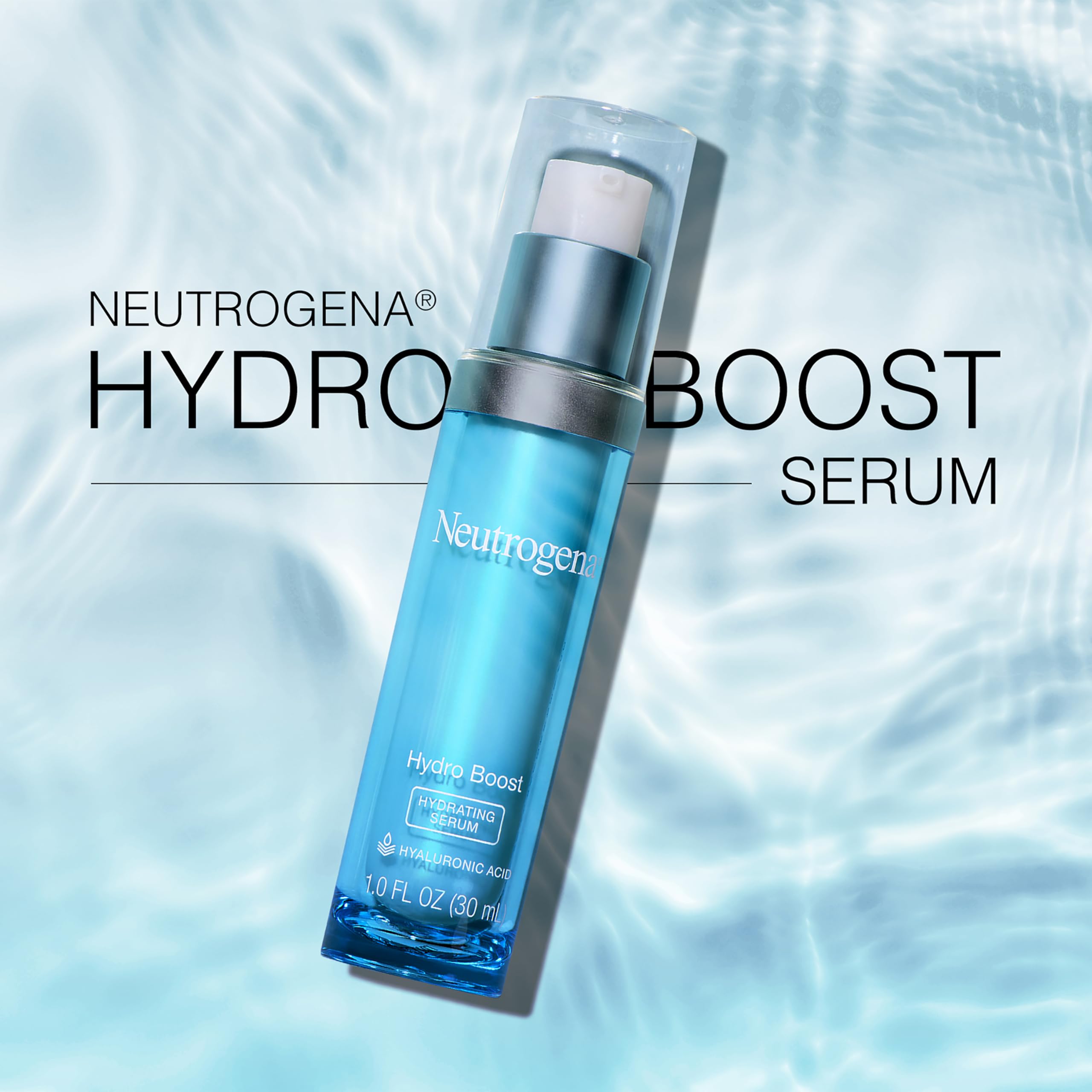 Neutrogena Hydro Boost Hyaluronic Acid Face Serum, Hydrating Face Serum for Dry Skin, Oil-Free and Non-Comedogenic, 1 Oz