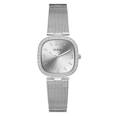 GUESS Women's Quartz Watch with Stainless Steel Strap, Silver, 15 Model: GW0354L1, Silver-Tone