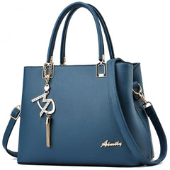 Womens Purses and Handbags Shoulder Bags Ladies Designer Top Handle Satchel Tote Bag - Liz Blue