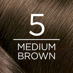 L’Oréal Paris L'Oreal Excellence Creme Permanent Hair Color, 5 Medium Brown, 100 percent Gray Coverage Hair Dye, Pack of 2