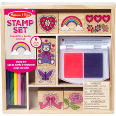 Melissa & Doug Wooden Stamp Set Bundle – Vehicles, Horse Stable, Friendship, Disney Princess & Stamp Activity Kit