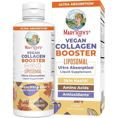 MARYRUTH'S Vegan Collagen Booster Liposomal, Sugar Free, Non-GMO, 7.6 Fl Oz | Sugar Free, Liquid Collagen Booster with Vitamin C, 250mg Amino Acids, Skin Care & Joint Support Supplement