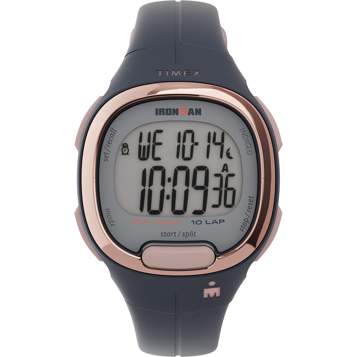 Timex Women's Ironman Transit 33mm Resin Strap Watch - Blue/Rose Gold-Tone