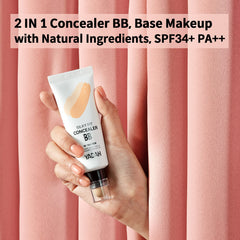 YADAH Silky Fit Concealer BB Power Brightening (SPF34+ PA++) - 23 Natural Beige, 35ml