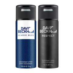 David Beckham Classic Blue + Respect Deo Combo Set 300ml