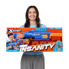 XSHOT Insanity Bezerko by ZURU with 48 Darts, Air Pocket Technology Darts and Dart Storage, Outdoor Toy for Boys and Girls, Teens and Adults