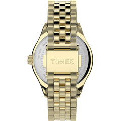 Timex 34 mm Waterbury 3-Hand Date, Gold, One Size, 34 mm Waterbury 3-Hand Date