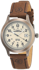 Timex Men's Expedition Metal Field Watch, Quartz Movement - Brown/White/Red
