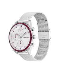 Calvin Klein SPORT MULTI-FUNCTION FOR HER Women's Watch, Analog - Silver White