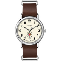 Timex Tribute Men's NHL Weekender 40mm Quartz Leather Strap - Vegas Golden Knights