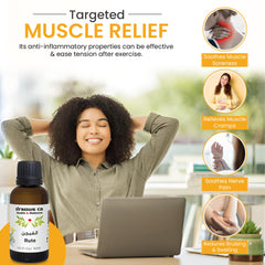 Drsous Ca Organic Ruta Essential Oil 30ml | 100% Pure Cold Pressed Ruta Graveolens Therapeutic Grade Oil for Skin care, Relaxation & Wellness | Made in Palestine
