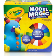 Crayola Model Magic Variety Pack (14ct), Kids Air Dry Clay, 7oz, Bulk Modeling Clay Alternative, Essential Preschool & Kindergarten Classroom Art Supplies