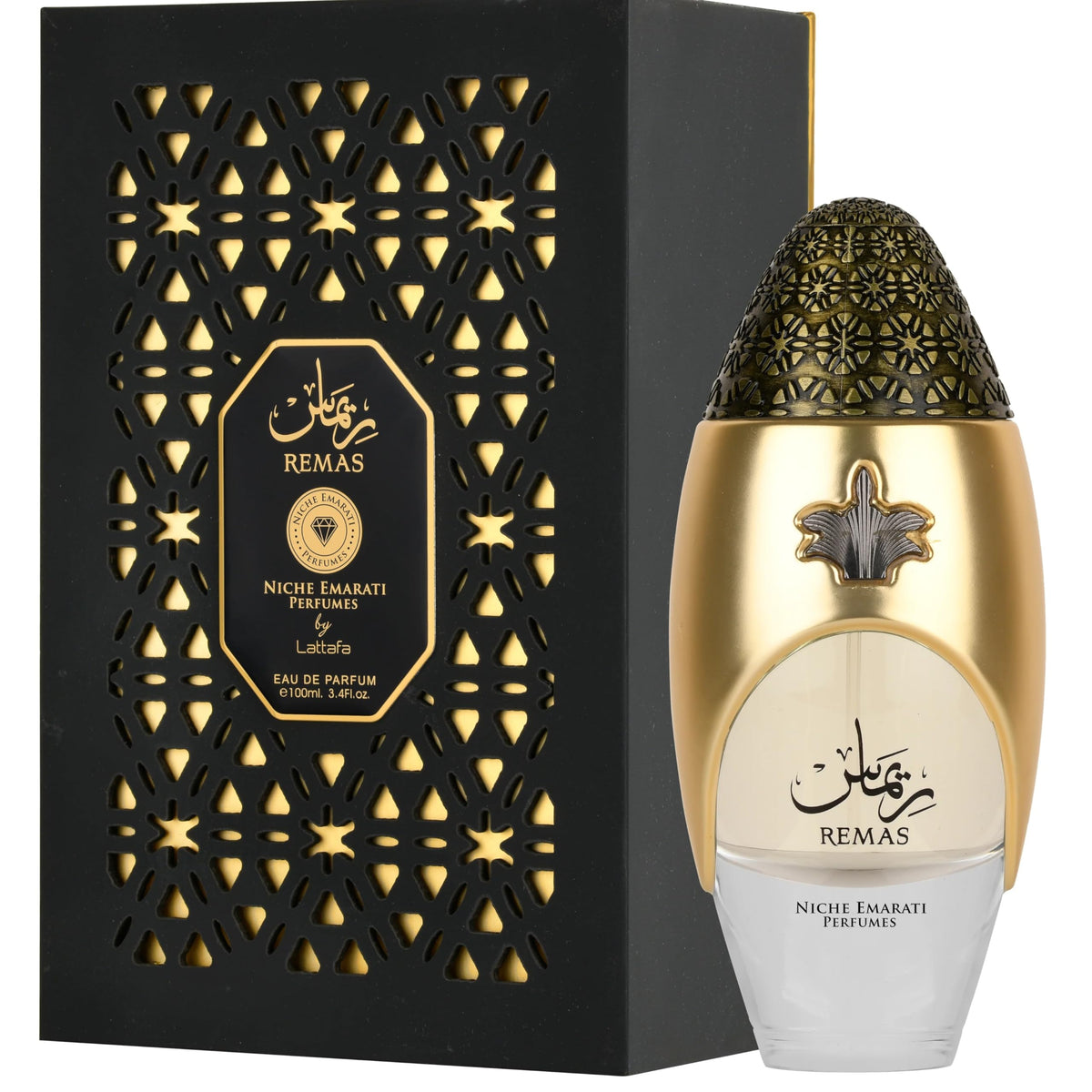 Lattafa Niche Emarati Remas Eau de Parfum for Everyone, 3.4 Ounce / 100 ml