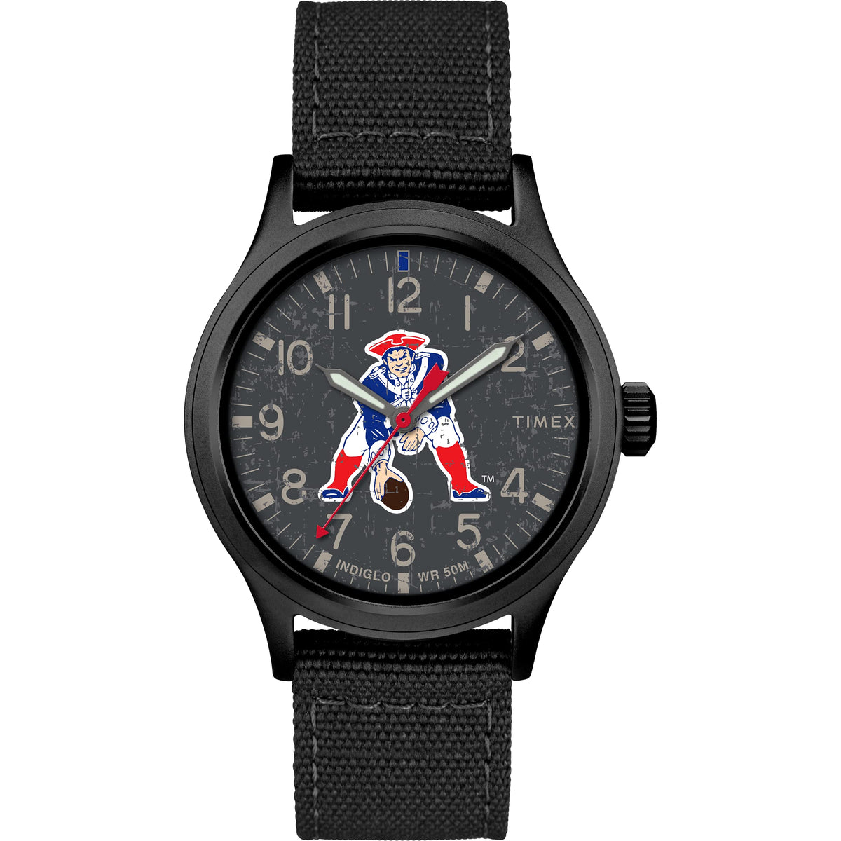 Timex Tribute Men's NFL Scout 40mm Quartz Fabric Strap - New England Patriots