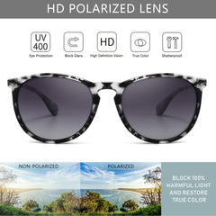 SUNGAIT Vintage Round Sunglasses for Women Men Classic Retro Designer Style