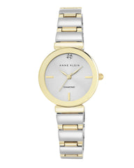 Anne Klein Damenarmbanduhr mit echtem Diamant-Zifferblatt, AK/2434