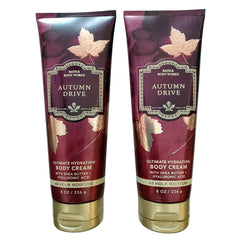 Bath & Body Works Autumn Drive Ultimate Hydration Body Cream 8 Ounces Pack of 2