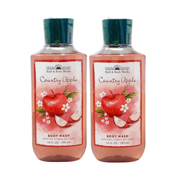 Bath & Body Works (2) Country Apple Shower Gels-10 oz. Bottles